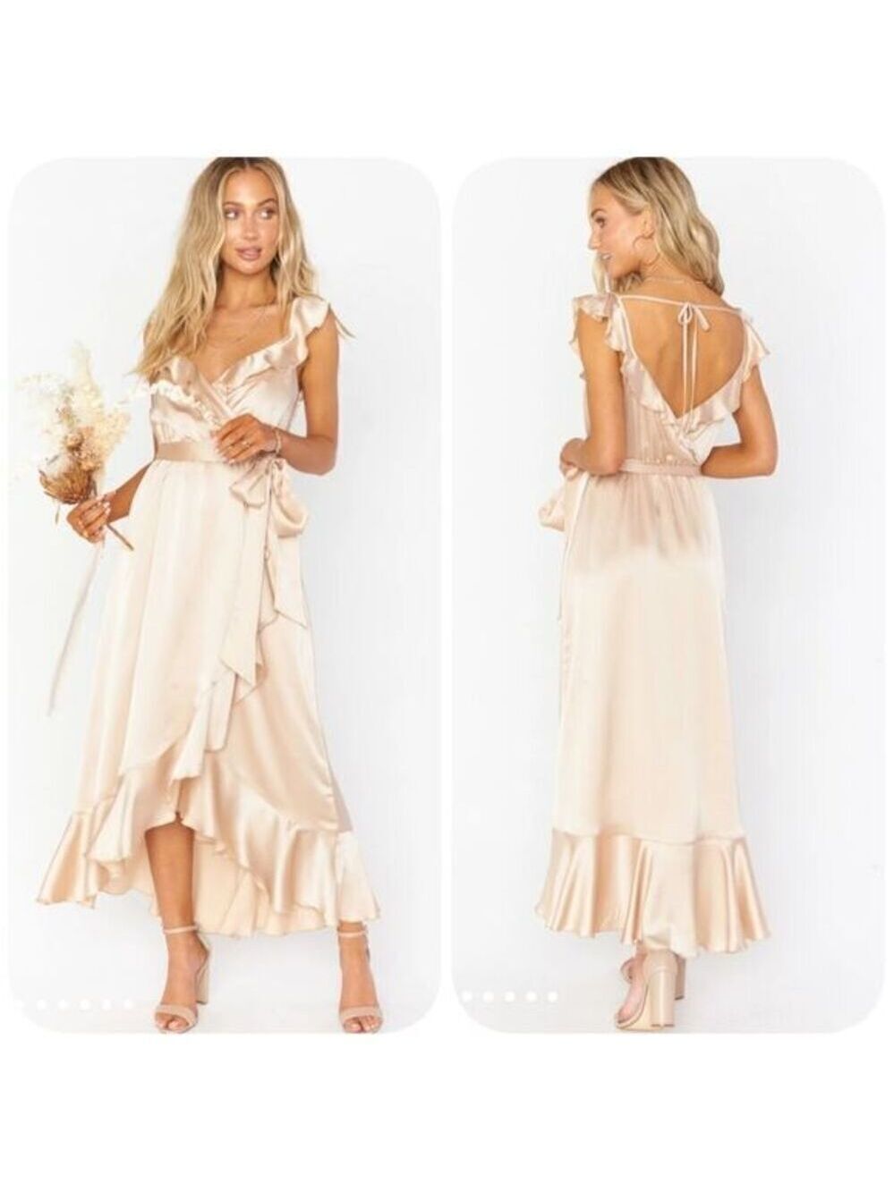 Nwot Show Me Your MuMu Samantha Ruffle Wrap Dress
